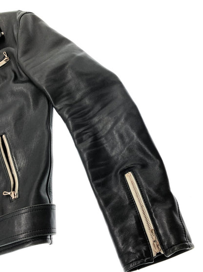 【現状渡し品】【メンズ】 DIGAWEL ディガウェル HORSE LEATHER DOUBLE RIDERS JACKET ホースレザー ダブル ライダース ジャケット アウター 140-261019-ty-01-tagh サイズ：2 カラー：ブラック 万代Net店