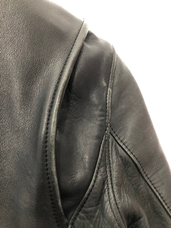 【現状渡し品】【メンズ】 DIGAWEL ディガウェル HORSE LEATHER DOUBLE RIDERS JACKET ホースレザー ダブル ライダース ジャケット アウター 140-261019-ty-01-tagh サイズ：2 カラー：ブラック 万代Net店