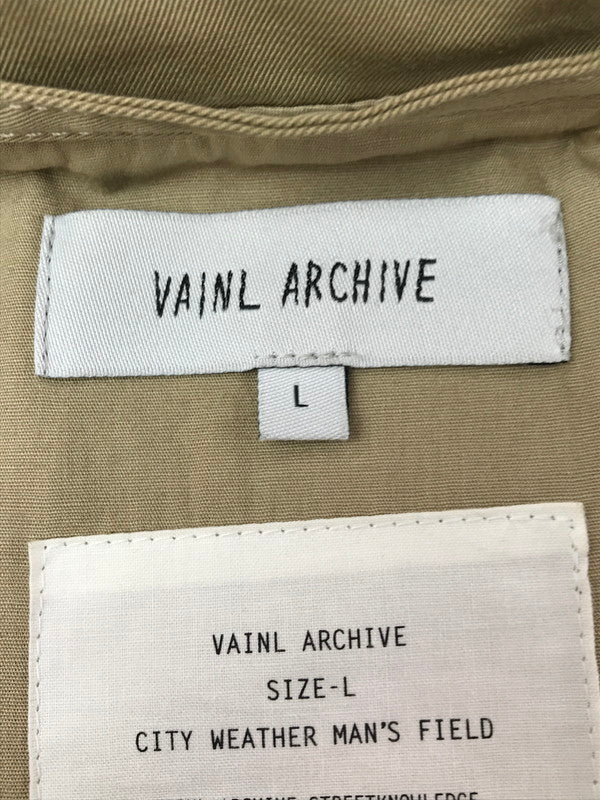 【中古品】【メンズ】 VAINL ARCHIVE ヴァイナルアーカイブ CITY WEATHER MAN'S FIELD JACKET フィールドジャケット アウター 140-261025-na-07-tagh サイズ：L カラー：ベージュ 万代Net店