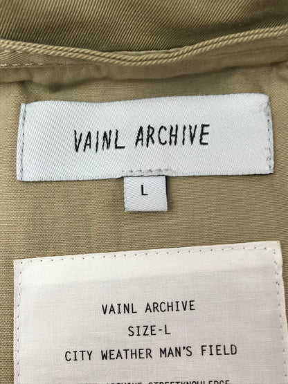 【中古品】【メンズ】 VAINL ARCHIVE ヴァイナルアーカイブ CITY WEATHER MAN'S FIELD JACKET フィールドジャケット アウター 140-261025-na-07-tagh サイズ：L カラー：ベージュ 万代Net店
