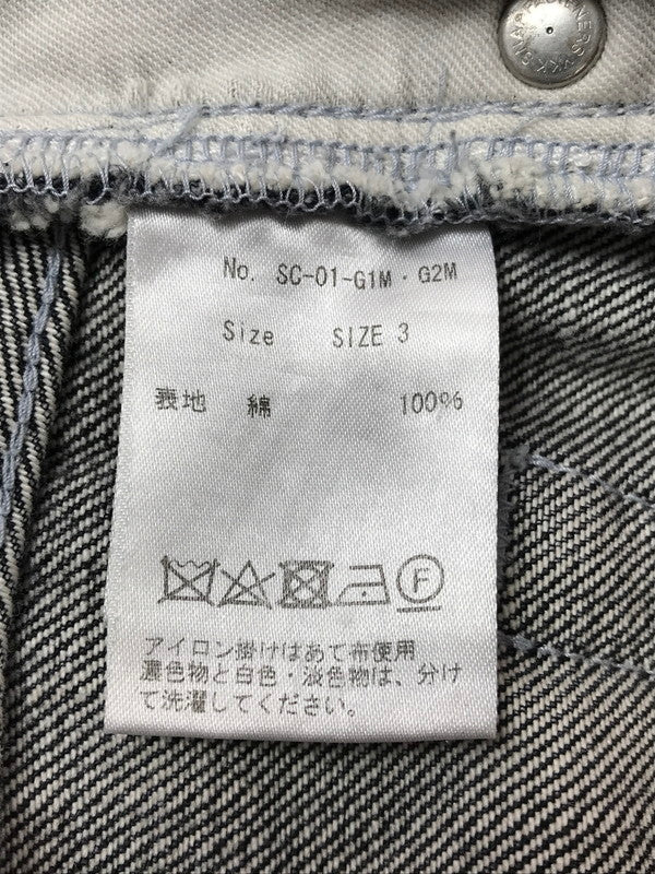 【中古品】【メンズ】 SIMPLY COMPLICATED シンプリーコンプリケイテッド BLACK DENIM PANTS SC-01G1M・G2M ブラック デニムパンツ ボトムス 151-261020-na-21-tagh サイズ：3 カラー：ブラック 万代Net店