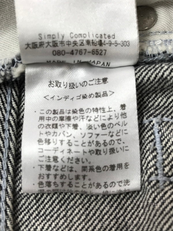 【中古品】【メンズ】 SIMPLY COMPLICATED シンプリーコンプリケイテッド BLACK DENIM PANTS SC-01G1M・G2M ブラック デニムパンツ ボトムス 151-261020-na-21-tagh サイズ：3 カラー：ブラック 万代Net店