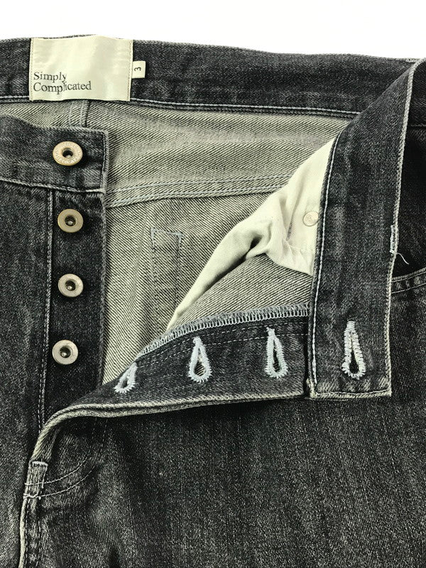 【中古品】【メンズ】 SIMPLY COMPLICATED シンプリーコンプリケイテッド BLACK DENIM PANTS SC-01G1M・G2M ブラック デニムパンツ ボトムス 151-261020-na-21-tagh サイズ：3 カラー：ブラック 万代Net店