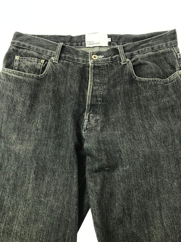 【中古品】【メンズ】 SIMPLY COMPLICATED シンプリーコンプリケイテッド BLACK DENIM PANTS SC-01G1M・G2M ブラック デニムパンツ ボトムス 151-261020-na-21-tagh サイズ：3 カラー：ブラック 万代Net店