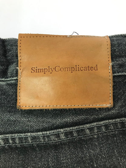 【中古品】【メンズ】 SIMPLY COMPLICATED シンプリーコンプリケイテッド BLACK DENIM PANTS SC-01G1M・G2M ブラック デニムパンツ ボトムス 151-261020-na-21-tagh サイズ：3 カラー：ブラック 万代Net店