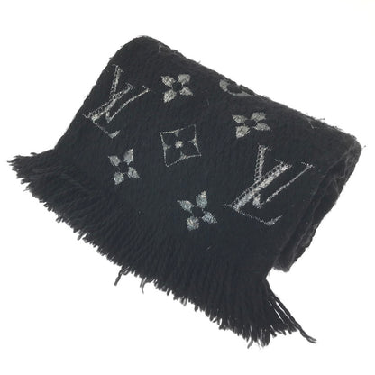【中古品】【レディース】 LOUIS VUITTON ルイ・ヴィトン ECHARPE LOGOMANIA SHINE NOIR M75833 エシャルプ・ロゴマニア シャイン ノワール マフラー アクセサリー 179-261016-rt-01-tagh カラー：ブラック 万代Net店