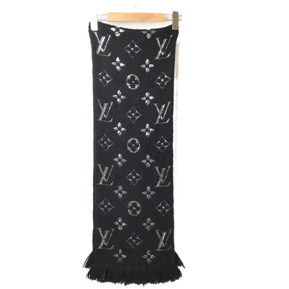 【中古品】【レディース】 LOUIS VUITTON ルイ・ヴィトン ECHARPE LOGOMANIA SHINE NOIR M75833 エシャルプ・ロゴマニア シャイン ノワール マフラー アクセサリー 179-261016-rt-01-tagh カラー：ブラック 万代Net店