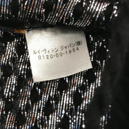 【中古品】【レディース】 LOUIS VUITTON ルイ・ヴィトン ECHARPE LOGOMANIA SHINE NOIR M75833 エシャルプ・ロゴマニア シャイン ノワール マフラー アクセサリー 179-261016-rt-01-tagh カラー：ブラック 万代Net店