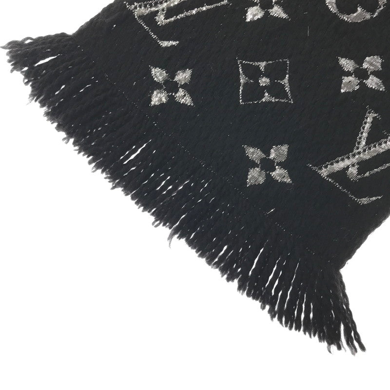 【中古品】【レディース】 LOUIS VUITTON ルイ・ヴィトン ECHARPE LOGOMANIA SHINE NOIR M75833 エシャルプ・ロゴマニア シャイン ノワール マフラー アクセサリー 179-261016-rt-01-tagh カラー：ブラック 万代Net店