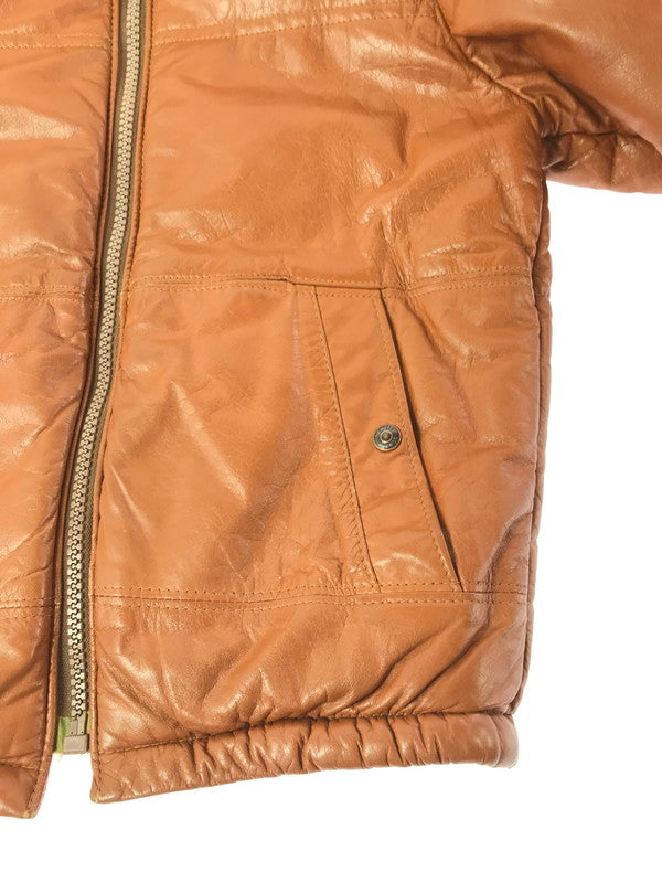 【中古品】【メンズ】 SCHOTT ショット USA製 80'S LEATHER JACKET 80年代 レザー 中綿ジャケット アウター 145-261019-na-20-tagh サイズ：38 カラー：ブラウン 万代Net店