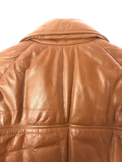 【中古品】【メンズ】 SCHOTT ショット USA製 80'S LEATHER JACKET 80年代 レザー 中綿ジャケット アウター 145-261019-na-20-tagh サイズ：38 カラー：ブラウン 万代Net店