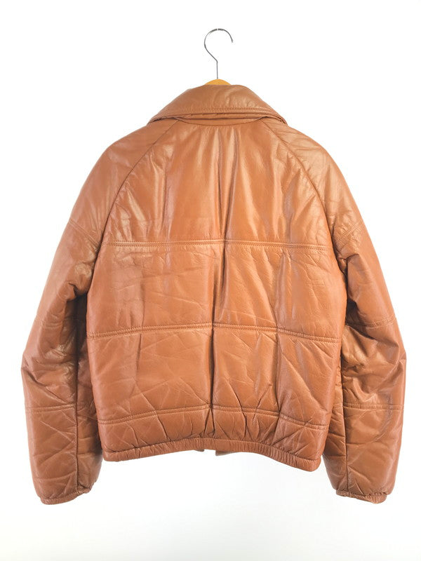 【中古品】【メンズ】 SCHOTT ショット USA製 80'S LEATHER JACKET 80年代 レザー 中綿ジャケット アウター 145-261019-na-20-tagh サイズ：38 カラー：ブラウン 万代Net店