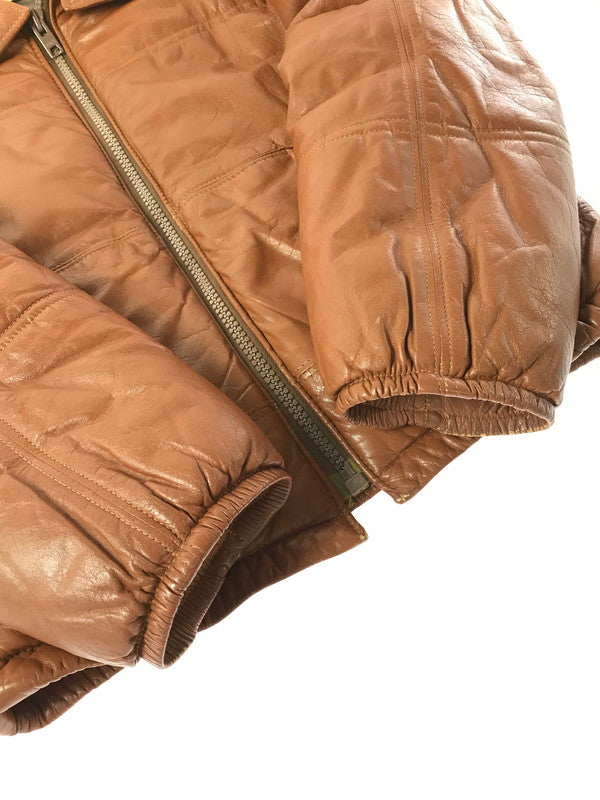 【中古品】【メンズ】 SCHOTT ショット USA製 80'S LEATHER JACKET 80年代 レザー 中綿ジャケット アウター 145-261019-na-20-tagh サイズ：38 カラー：ブラウン 万代Net店