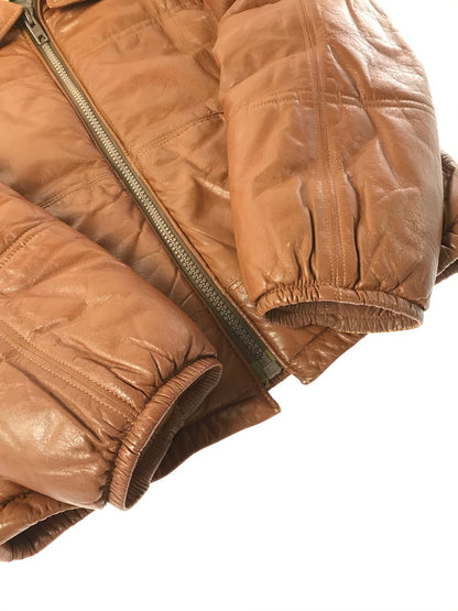 【中古品】【メンズ】 SCHOTT ショット USA製 80'S LEATHER JACKET 80年代 レザー 中綿ジャケット アウター 145-261019-na-20-tagh サイズ：38 カラー：ブラウン 万代Net店