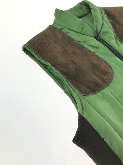【中古品】【メンズ】 BELSTAFF ベルスタッフ 70S-80S QUILTING HUNTING VEST 70年代-80年代 キルティング ハンティング ベスト アウター 146-261020-na-12-tagh サイズ：MED カラー：グリーン 万代Net店