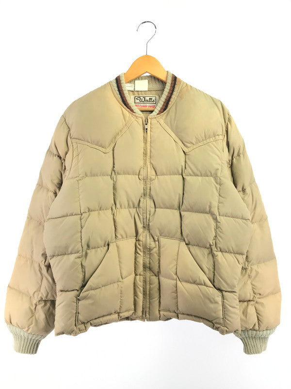 【現状渡し品】【メンズ】 WALLS ウォールズ 80'S-90'S USA DOWN JACKET 80～90年代 USA製 ダウン ジャケット アウター 146-261017-ty-10-tagh サイズ：不明 カラー：ベージュ 万代Net店