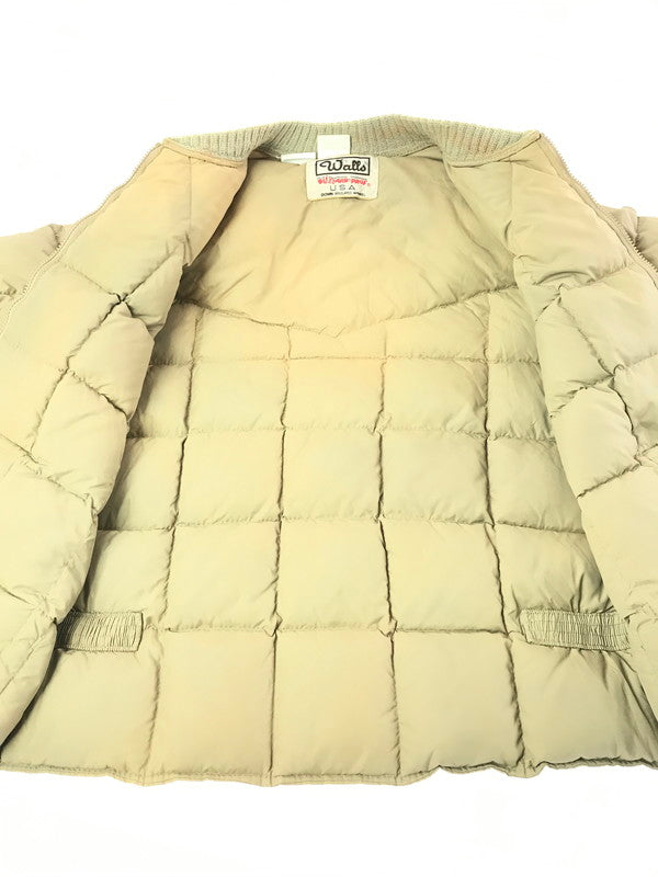 【現状渡し品】【メンズ】 WALLS ウォールズ 80'S-90'S USA DOWN JACKET 80～90年代 USA製 ダウン ジャケット アウター 146-261017-ty-10-tagh サイズ：不明 カラー：ベージュ 万代Net店