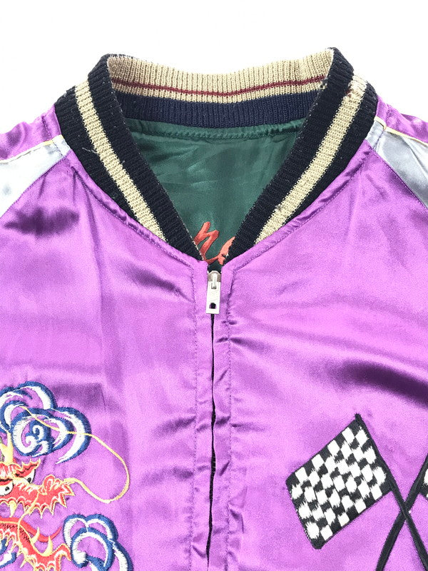 【中古品】【メンズ】 TAILOR 東洋 テーラー トウヨウ SOUVENIR JACKET TT10930 スーベニア ジャケット 虎×LOCALS スカジャン 145-261017-ty-08-tagh サイズ：M カラー：パープル/グリーン 万代Net店