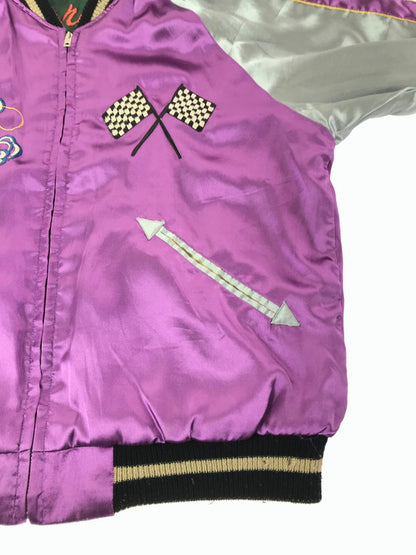 【中古品】【メンズ】 TAILOR 東洋 テーラー トウヨウ SOUVENIR JACKET TT10930 スーベニア ジャケット 虎×LOCALS スカジャン 145-261017-ty-08-tagh サイズ：M カラー：パープル/グリーン 万代Net店