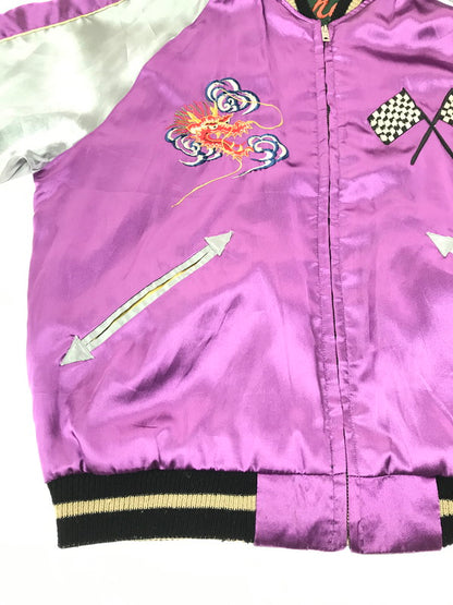 【中古品】【メンズ】 TAILOR 東洋 テーラー トウヨウ SOUVENIR JACKET TT10930 スーベニア ジャケット 虎×LOCALS スカジャン 145-261017-ty-08-tagh サイズ：M カラー：パープル/グリーン 万代Net店