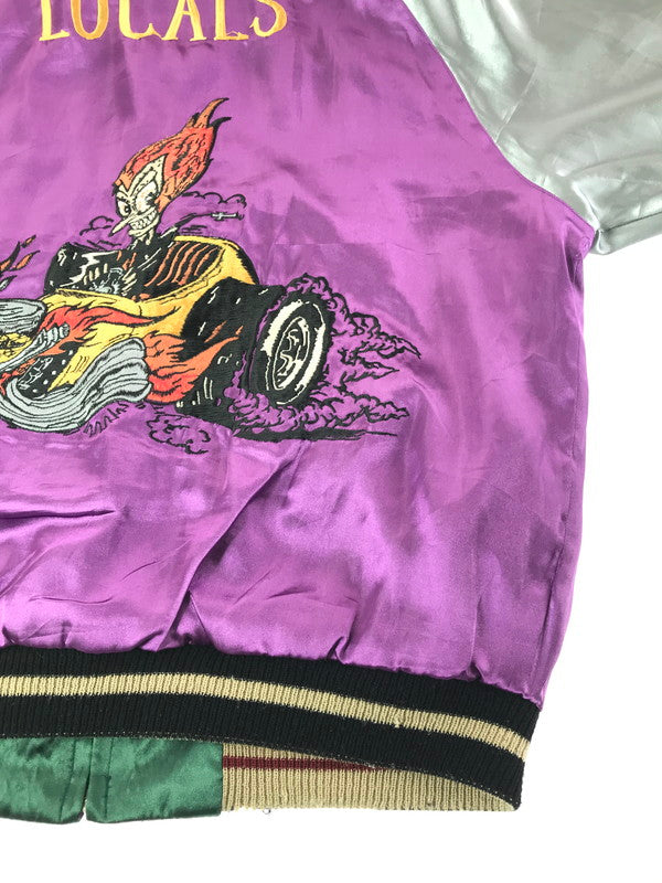 【中古品】【メンズ】 TAILOR 東洋 テーラー トウヨウ SOUVENIR JACKET TT10930 スーベニア ジャケット 虎×LOCALS スカジャン 145-261017-ty-08-tagh サイズ：M カラー：パープル/グリーン 万代Net店