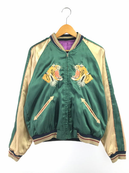 【中古品】【メンズ】 TAILOR 東洋 テーラー トウヨウ SOUVENIR JACKET TT10930 スーベニア ジャケット 虎×LOCALS スカジャン 145-261017-ty-08-tagh サイズ：M カラー：パープル/グリーン 万代Net店