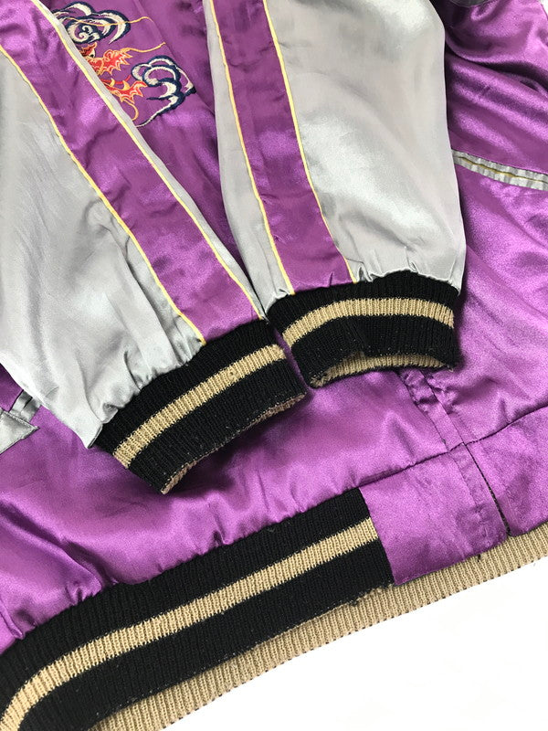 【中古品】【メンズ】 TAILOR 東洋 テーラー トウヨウ SOUVENIR JACKET TT10930 スーベニア ジャケット 虎×LOCALS スカジャン 145-261017-ty-08-tagh サイズ：M カラー：パープル/グリーン 万代Net店