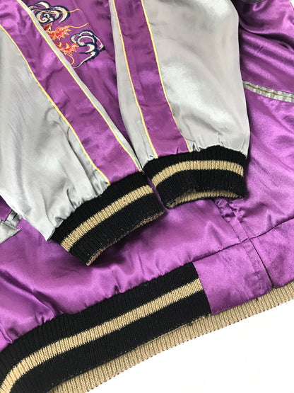 【中古品】【メンズ】 TAILOR 東洋 テーラー トウヨウ SOUVENIR JACKET TT10930 スーベニア ジャケット 虎×LOCALS スカジャン 145-261017-ty-08-tagh サイズ：M カラー：パープル/グリーン 万代Net店