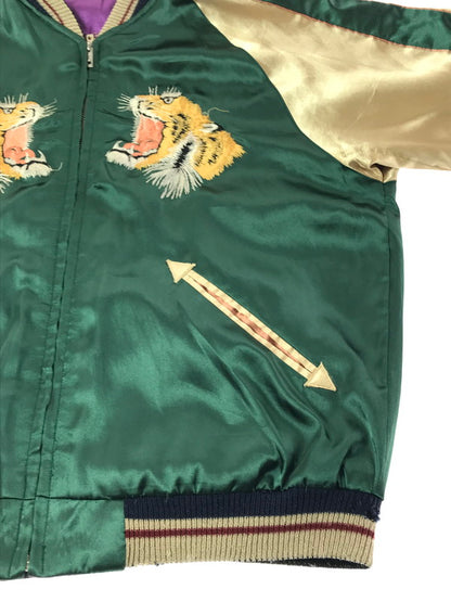 【中古品】【メンズ】 TAILOR 東洋 テーラー トウヨウ SOUVENIR JACKET TT10930 スーベニア ジャケット 虎×LOCALS スカジャン 145-261017-ty-08-tagh サイズ：M カラー：パープル/グリーン 万代Net店