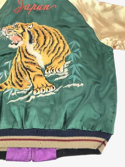 【中古品】【メンズ】 TAILOR 東洋 テーラー トウヨウ SOUVENIR JACKET TT10930 スーベニア ジャケット 虎×LOCALS スカジャン 145-261017-ty-08-tagh サイズ：M カラー：パープル/グリーン 万代Net店