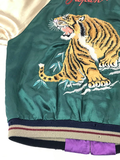 【中古品】【メンズ】 TAILOR 東洋 テーラー トウヨウ SOUVENIR JACKET TT10930 スーベニア ジャケット 虎×LOCALS スカジャン 145-261017-ty-08-tagh サイズ：M カラー：パープル/グリーン 万代Net店