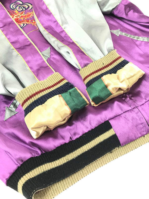 【中古品】【メンズ】 TAILOR 東洋 テーラー トウヨウ SOUVENIR JACKET TT10930 スーベニア ジャケット 虎×LOCALS スカジャン 145-261017-ty-08-tagh サイズ：M カラー：パープル/グリーン 万代Net店