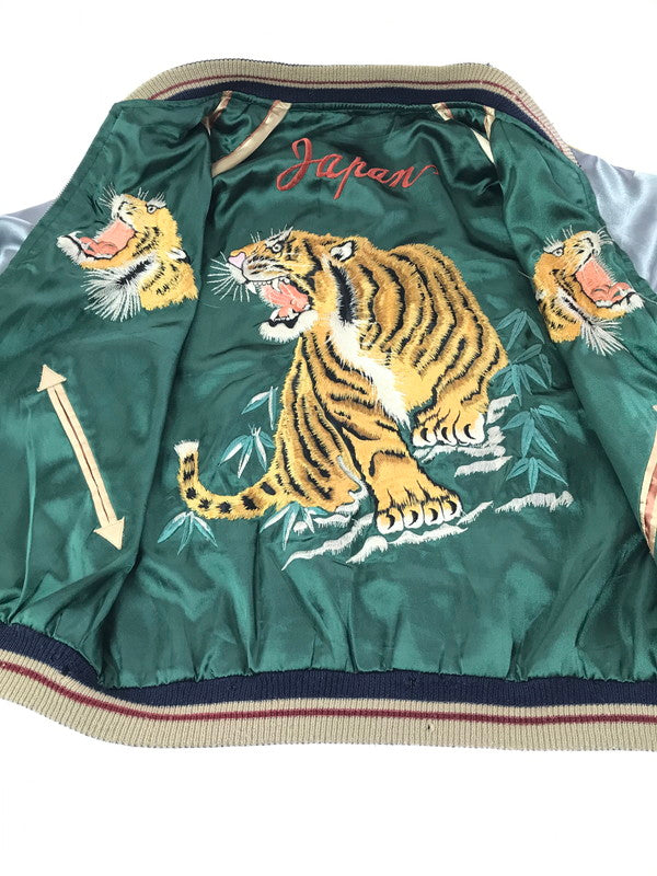 【中古品】【メンズ】 TAILOR 東洋 テーラー トウヨウ SOUVENIR JACKET TT10930 スーベニア ジャケット 虎×LOCALS スカジャン 145-261017-ty-08-tagh サイズ：M カラー：パープル/グリーン 万代Net店