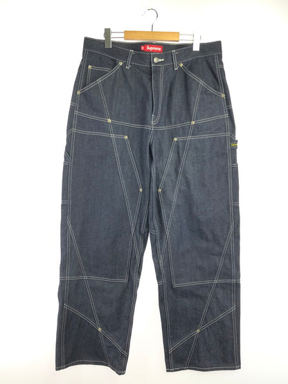【中古品】【メンズ】 SUPREME シュプリーム 26SS CONTRAST STITCH DOUBLE KNEE PAINTER JEAN 26年春夏 コントラスト ステッチ ダブル ニー ペインター ジーンズ 149-201023-ty-32-tagh サイズ：34 カラー：インディゴ 万代Net店