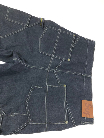 【中古品】【メンズ】 SUPREME シュプリーム 26SS CONTRAST STITCH DOUBLE KNEE PAINTER JEAN 26年春夏 コントラスト ステッチ ダブル ニー ペインター ジーンズ 149-201023-ty-32-tagh サイズ：34 カラー：インディゴ 万代Net店