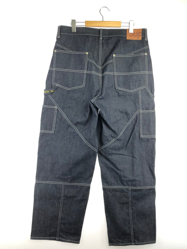 【中古品】【メンズ】 SUPREME シュプリーム 26SS CONTRAST STITCH DOUBLE KNEE PAINTER JEAN 26年春夏 コントラスト ステッチ ダブル ニー ペインター ジーンズ 149-201023-ty-32-tagh サイズ：34 カラー：インディゴ 万代Net店