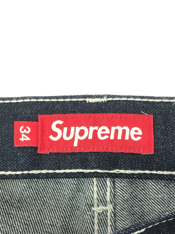 【中古品】【メンズ】 SUPREME シュプリーム 26SS CONTRAST STITCH DOUBLE KNEE PAINTER JEAN 26年春夏 コントラスト ステッチ ダブル ニー ペインター ジーンズ 149-201023-ty-32-tagh サイズ：34 カラー：インディゴ 万代Net店