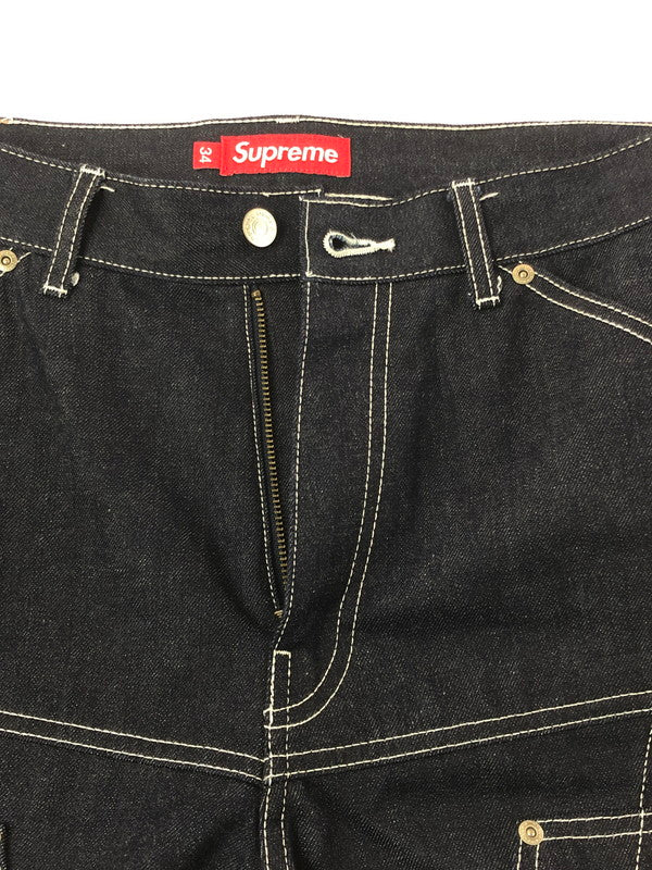 【中古品】【メンズ】 SUPREME シュプリーム 26SS CONTRAST STITCH DOUBLE KNEE PAINTER JEAN 26年春夏 コントラスト ステッチ ダブル ニー ペインター ジーンズ 149-201023-ty-32-tagh サイズ：34 カラー：インディゴ 万代Net店