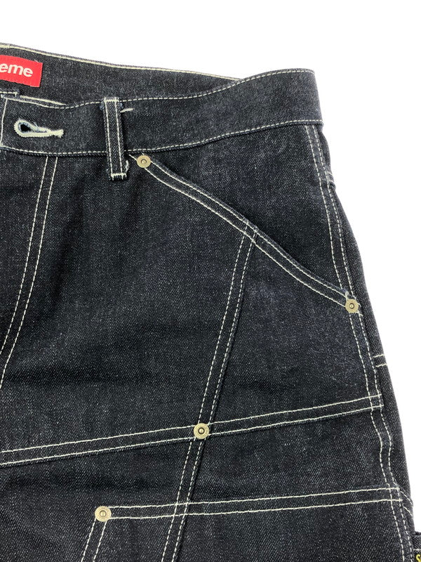 【中古品】【メンズ】 SUPREME シュプリーム 26SS CONTRAST STITCH DOUBLE KNEE PAINTER JEAN 26年春夏 コントラスト ステッチ ダブル ニー ペインター ジーンズ 149-201023-ty-32-tagh サイズ：34 カラー：インディゴ 万代Net店