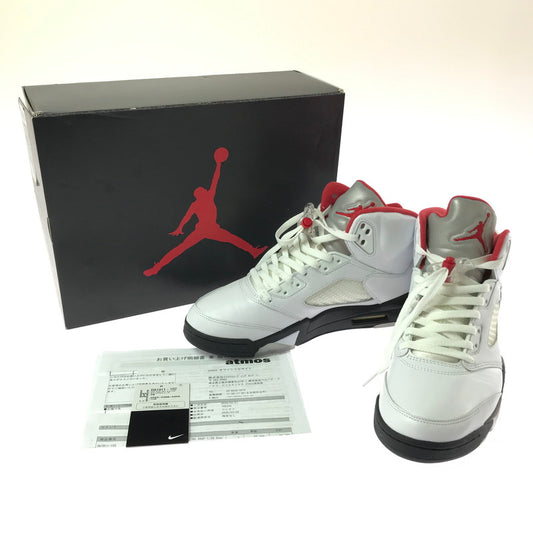 【中古品】【メンズ】 NIKE ナイキ AIR JORDAN 5 RETRO DA1911-102 エアジョーダン 5 レトロ スニーカー 靴 160-261013-na-13-tagh サイズ：28cm US 10 カラー：WHITE/FIRE RED-BLACK 万代Net店