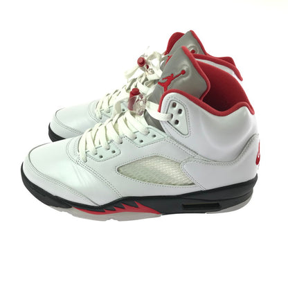 【中古品】【メンズ】 NIKE ナイキ AIR JORDAN 5 RETRO DA1911-102 エアジョーダン 5 レトロ スニーカー 靴 160-261013-na-13-tagh サイズ：28cm US 10 カラー：WHITE/FIRE RED-BLACK 万代Net店