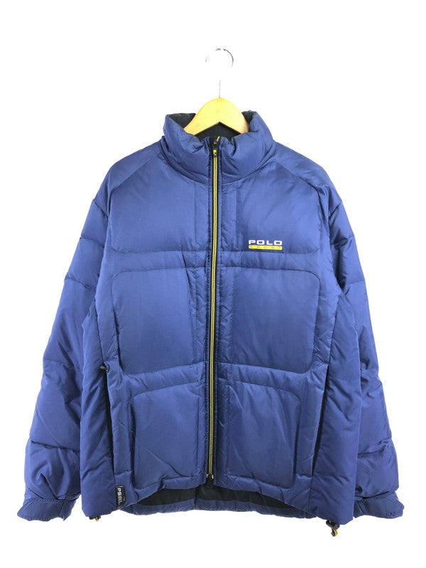 【中古品】【メンズ】 POLO SPORT RALPH LAUREN ポロ スポーツ ラルフローレン 90'S-00'S DOWN JACKET JR-RS-SA-0601 90-00年代 ダウンジャケット アウター 146-261024-na-08-tagh サイズ：L カラー：ブルー 万代Net店
