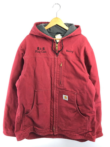 【現状渡し品】【メンズ】 CARHARTT カーハート DUCK JACKET C68 DKR ダックジャケット アウター 146-261024-na-10-tagh サイズ：L カラー：ダークレッド 万代Net店