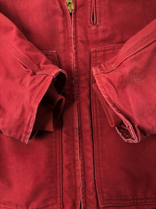 【現状渡し品】【メンズ】 CARHARTT カーハート DUCK JACKET C68 DKR ダックジャケット アウター 146-261024-na-10-tagh サイズ：L カラー：ダークレッド 万代Net店