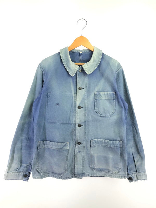 【現状渡し品】【メンズ】 BARBE BLEUE バルブ ブルー FRANCE 60'S-70'S FADE MOLESKIN COVERALLS フランス製 60～70年代 フェイド モールスキン カバーオール 146-261017-ty-16-tagh サイズ：不明 カラー：インディゴ 万代Net店