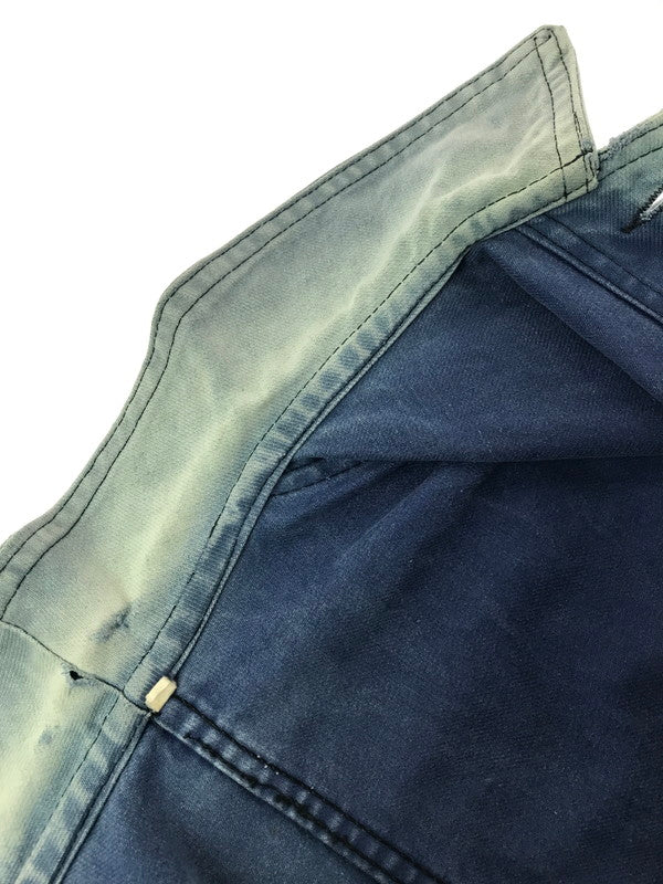 【現状渡し品】【メンズ】 BARBE BLEUE バルブ ブルー FRANCE 60'S-70'S FADE MOLESKIN COVERALLS フランス製 60～70年代 フェイド モールスキン カバーオール 146-261017-ty-16-tagh サイズ：不明 カラー：インディゴ 万代Net店