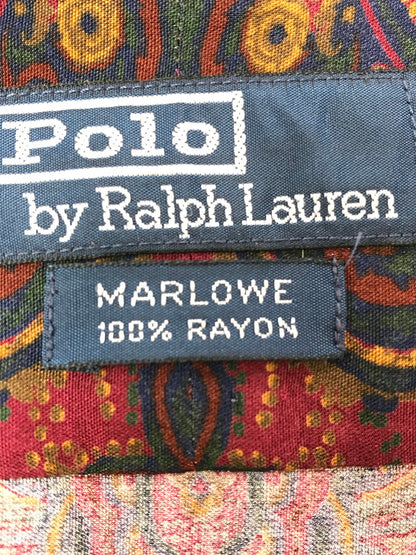 【中古品】【メンズ】 POLO RALPH LAUREN ポロ・ラルフローレン 90’S MARLOWE L/S RAYON SHIRT マーロウ レーヨンシャツ 長袖シャツ 146-261020-na-17-tagh サイズ：XL カラー：マルチカラー 万代Net店