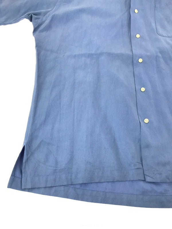 【中古品】【メンズ】 POLO RALPH LAUREN ポロ・ラルフローレン 90'S S/S CALDWELL OPEN COLLAR SHIRT 90年代 コールドウェル オープンカラー シャツ 半袖シャツ 146-261020-na-16-tagh サイズ：L カラー：ブルー 万代Net店