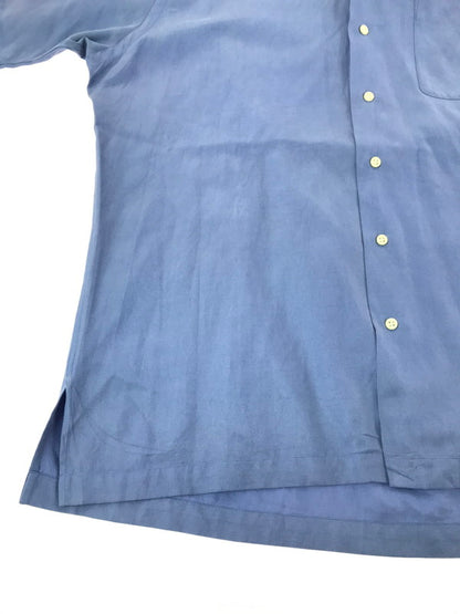 【中古品】【メンズ】 POLO RALPH LAUREN ポロ・ラルフローレン 90'S S/S CALDWELL OPEN COLLAR SHIRT 90年代 コールドウェル オープンカラー シャツ 半袖シャツ 146-261020-na-16-tagh サイズ：L カラー：ブルー 万代Net店