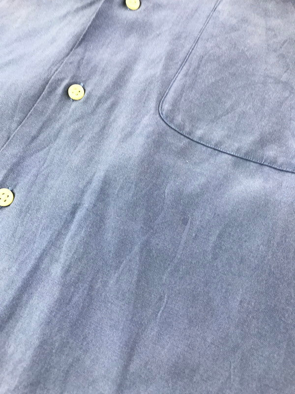 【中古品】【メンズ】 POLO RALPH LAUREN ポロ・ラルフローレン 90'S S/S CALDWELL OPEN COLLAR SHIRT 90年代 コールドウェル オープンカラー シャツ 半袖シャツ 146-261020-na-16-tagh サイズ：L カラー：ブルー 万代Net店